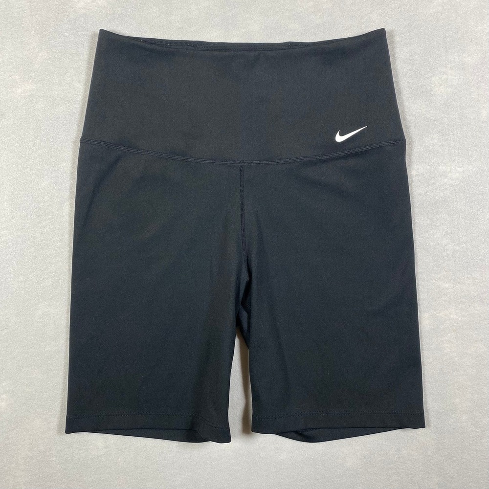 Nike Dri-FIT One Womens High-Rise 7" Biker Shorts Black Size M